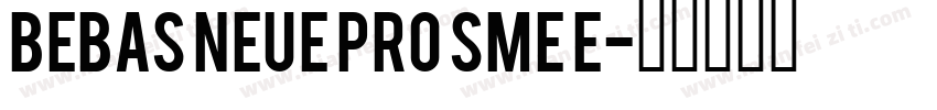 Bebas Neue Pro SmE E字体转换